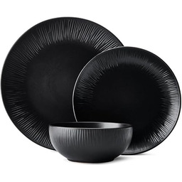 Mikasa Jardin Midnight 12-częściowy zestaw obiadowy, kamionkowy zestaw