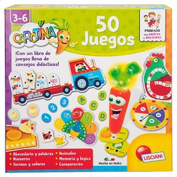 Colorbaby Lisciani - Carotina 50 Gry, Gra planszowa,