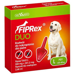 VET-ARGO FIPREX DUO przeciwko pchłom i kleszczom pies