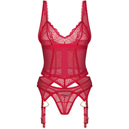 Komplet Bielizny Cupide Desir Gorset I Stringi S/M