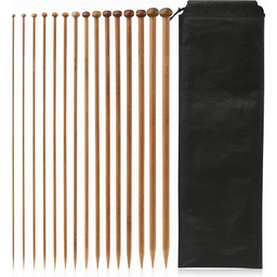 IGŁY DZIEWIARSKIE 15 PAR 35 CM BAMBUSOWE