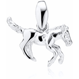 Elegancki rodowany srebrny wisior koń konik kucyk srebro