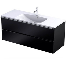 Oristo Etna szafka podumywalkowa wisząca 120x50x45 czarny mat