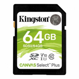 Kingston Karta pamięci SD 64GB Canvas Select Plus