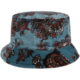 Kapelusz Tekstylny Paisley Velvet by Lierys, jasnoniebieski, S