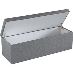 Skrzynia tapicerowana, ciemno szary melanż, 90 x 40