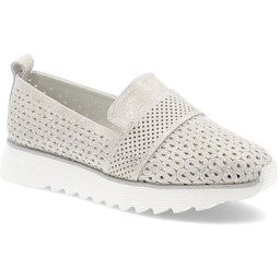 S.Barski Złote Półbuty Modne Obuwie Damskie