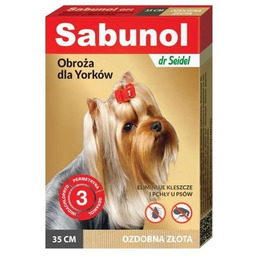 Laboratorium DermaPharm Sabunol Ozdobna Złota Obroża Dla Yorków