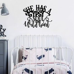 Stylowe, czarne dekoracyjne akcesoria ścienne, 55 x 43