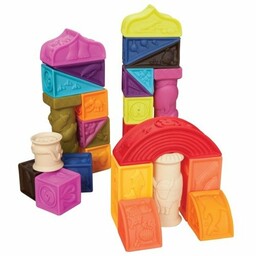 B.Toys, Zestaw Miękkich Klocków, Elemenosqueeze