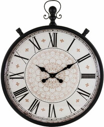Zegar wiszący metalowy retro 75x50 139655