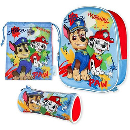 Tornister szkolny 3D, torba ze sznurkiem, piórnik -