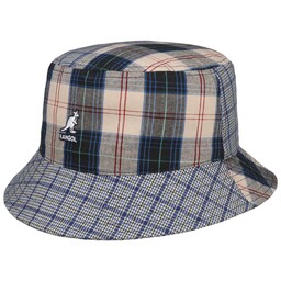 Kapelusz Rybaka Plaid Mashup Bucket by Kangol, jasnoniebieski,