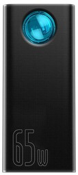 Baseus Powerbank Amblight 30000mAh, 4xUSB, USB-C, 65W (czarny)