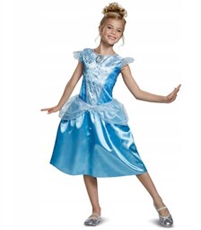 Strój disney Kopciuszek niebieski Sukienka 124 cm