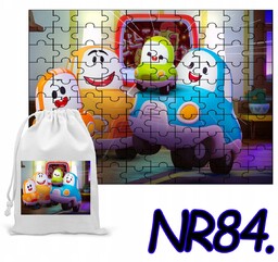 PUZZLE 70 EL. UKŁADANKA PREZENT STACYJKOWO + WORECZEK