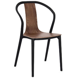 Edinos Industrialne krzesło tulipan orzech A8-H24