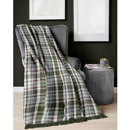 Detexpol Koc bawełniany akrylowy 150x200 szkocka krata