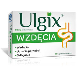 ULGIX Wzdęcia 80 mg, 25 kaps.