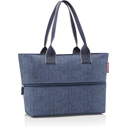 reisenthel Shopper e1 Herringbone Dark Blue, Niebieski, Talla