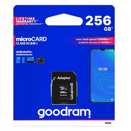 Karta pamięci Goodram micro Sdhc 256GB adapter