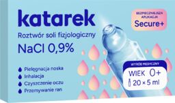 Katarek Secure+, fizjologiczny roztwór soli NaCl 0,9%, 5