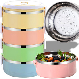 Termos na jedzenie 2800 ml 4 piętrowy lunchbox