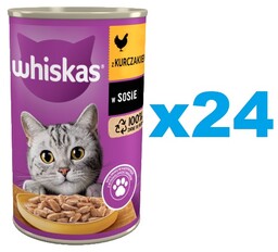 WHISKAS Adult puszka 24x400g - mokra karma
