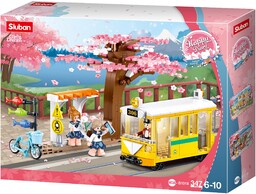 Sluban Klocki zaciskowe M38-B1018 Happy Diary-Downtown Tram 347