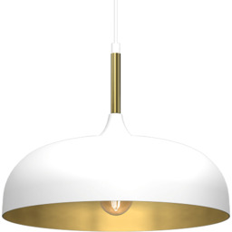 Milagro Wisząca lampa loft Lincoln nad łóżko kopuła
