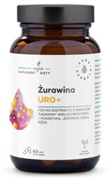 AURA HERBALS Żurawina Uro+ 60kaps.