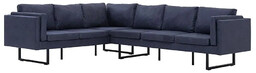 Elior Przestronna sofa narożna Miva 2X - szara