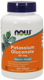 NOW Potassium Gluconate 99mg 250tabs