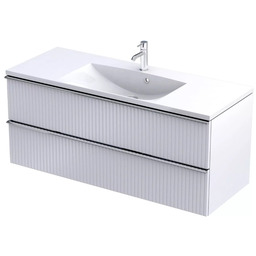 Oristo Etna szafka podumywalkowa wisząca Ryflowana 120x50x45 biały