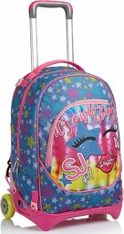 SJ GANG Rolling backpack, Wheeled Book Bag, 3
