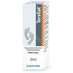 Tersilat 10 mg/g Aerozol na skórę, roztwór, 30