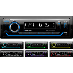 Radio samochodowe Usb Bluetooth Zmiana koloru Dab Blaupunkt