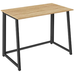 Edinos Biurko komputerowe składane dąb sonoma + czarny