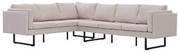 Elior Przestronna sofa narożna Selwa - kremowa