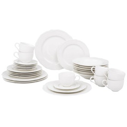 AMBITION Serwis obiadowo-kawowy porcelanowy Pola 6 osób (30