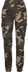 spodnie bojówki damskie HIGH WAIST CAMO woodcamo-29