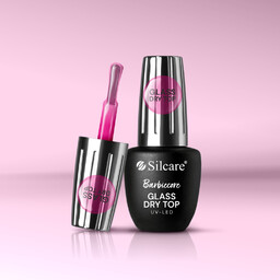 Silcare Glass DRY TOP Półtransparentny Barbiecore 9 ml