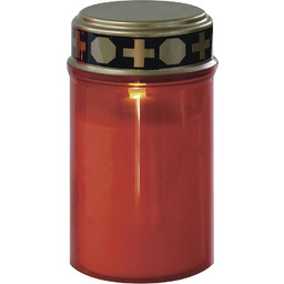 Emos Świeca Nagrobna LED, Tworzywo Sztuczne, Czerwony, 7