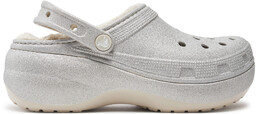 Klapki Crocs Classic Platform Glitter Lined Clog