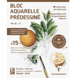 Blok ze szkicami do akwareli Botanika