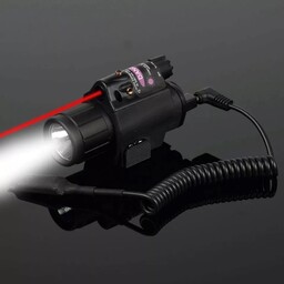 Celownik Laserowy Czerwony Żelowy Przycisk Latarka