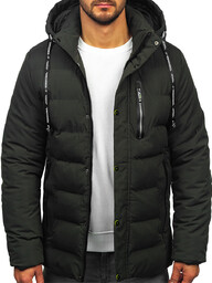 Khaki kurtka męska zimowa Denley 5M3136