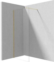 DEANTE Ścianka prysznicowa PRIZMA walk-in 80x195 cm złota