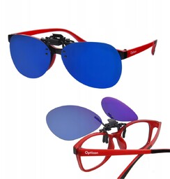 LUSTRZANKI NAKŁADKA PRZECIWSŁONECZNA na okulary uchylna z polaryzacją