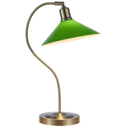 Markslöjd - Vela Lampa Stołowa Antique Brass/Green